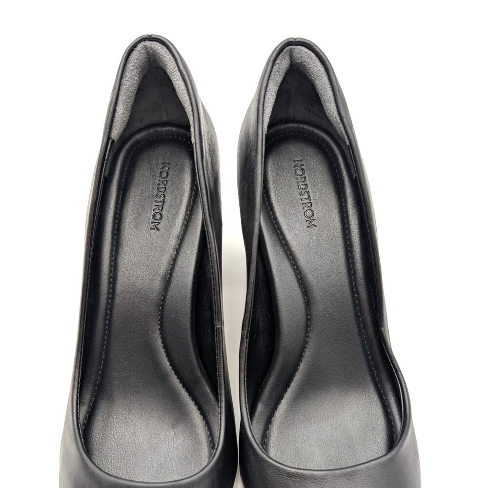 Nordstrom Poppy Pointed Toe High Heel Pump Women's Black Size US7M EU37 - Picture 9 of 13